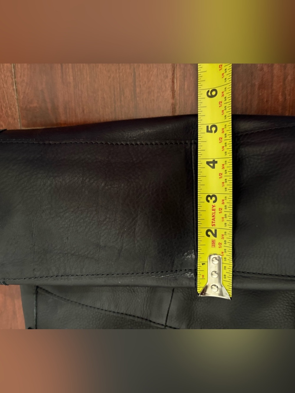 Minimalist, Black Leather Liberty Shopper Bag by American Leather Co. Read - Picture 7 of 12
